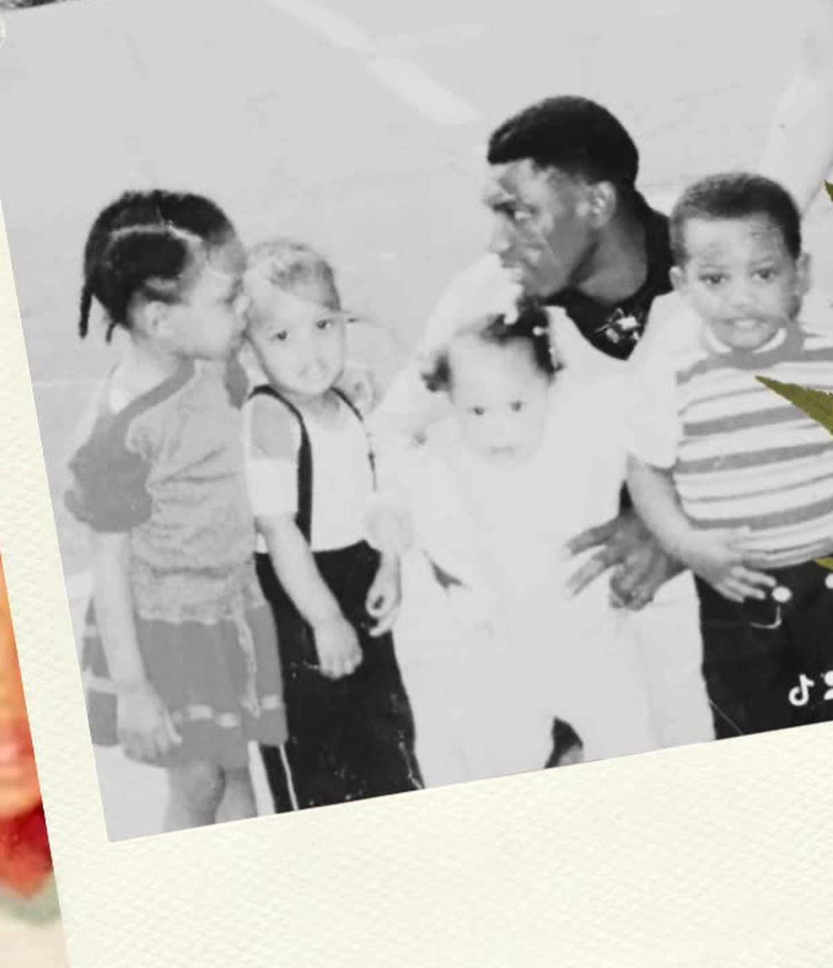 My father with all four of us kids