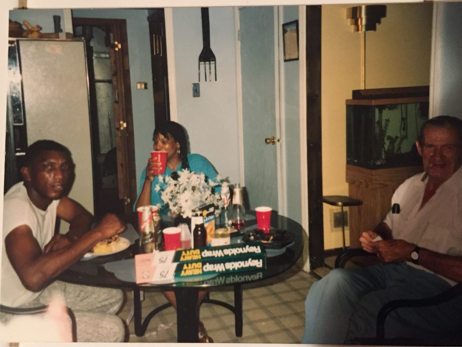 Family at the kitchen table