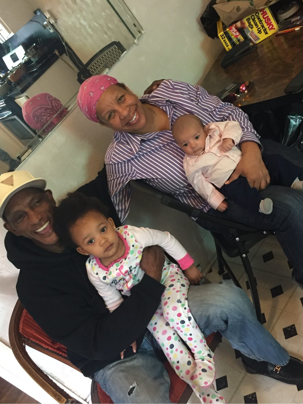Family with the baby