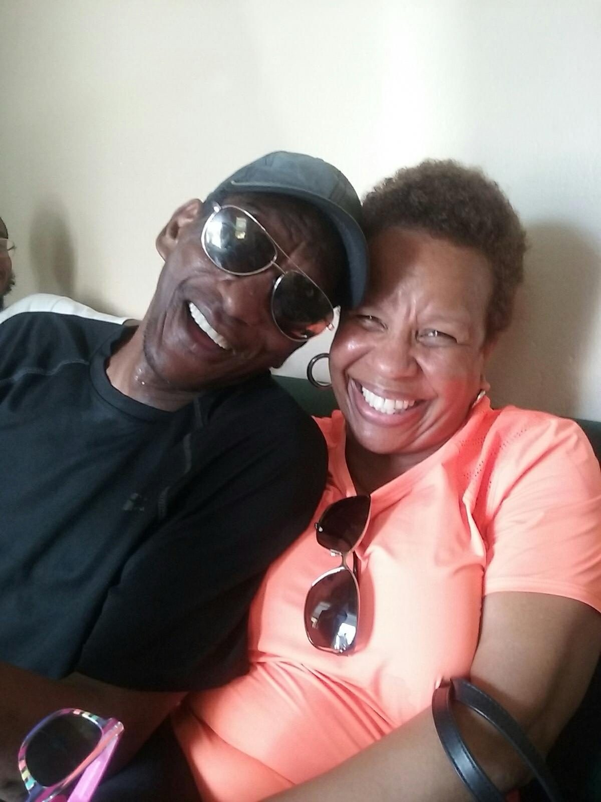 Selfie of two family members